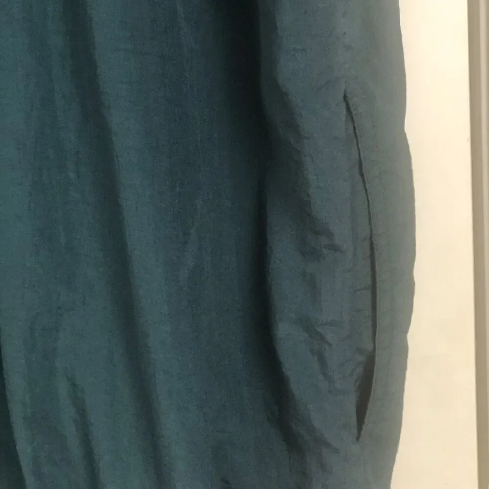 Vintage AM Player Golf Windbreaker Pullover XXL Oversized Green V-Neck Preppy‎ - Picture 6 of 8